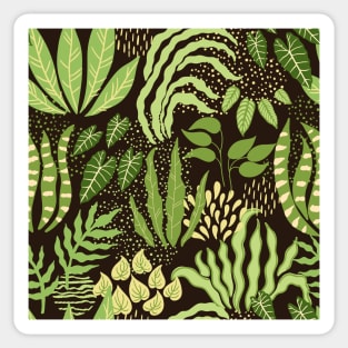 Forest Sprite - Funky Botanical Pattern Sticker